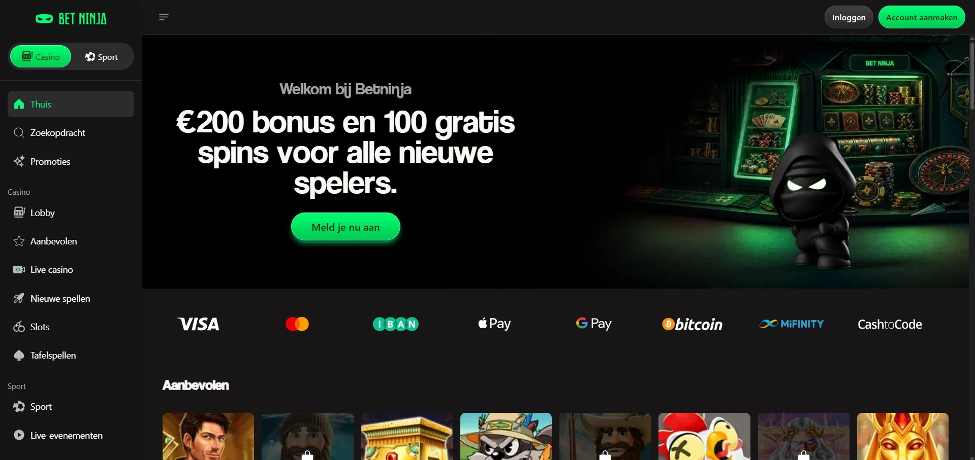 Bet Ninja online casino
